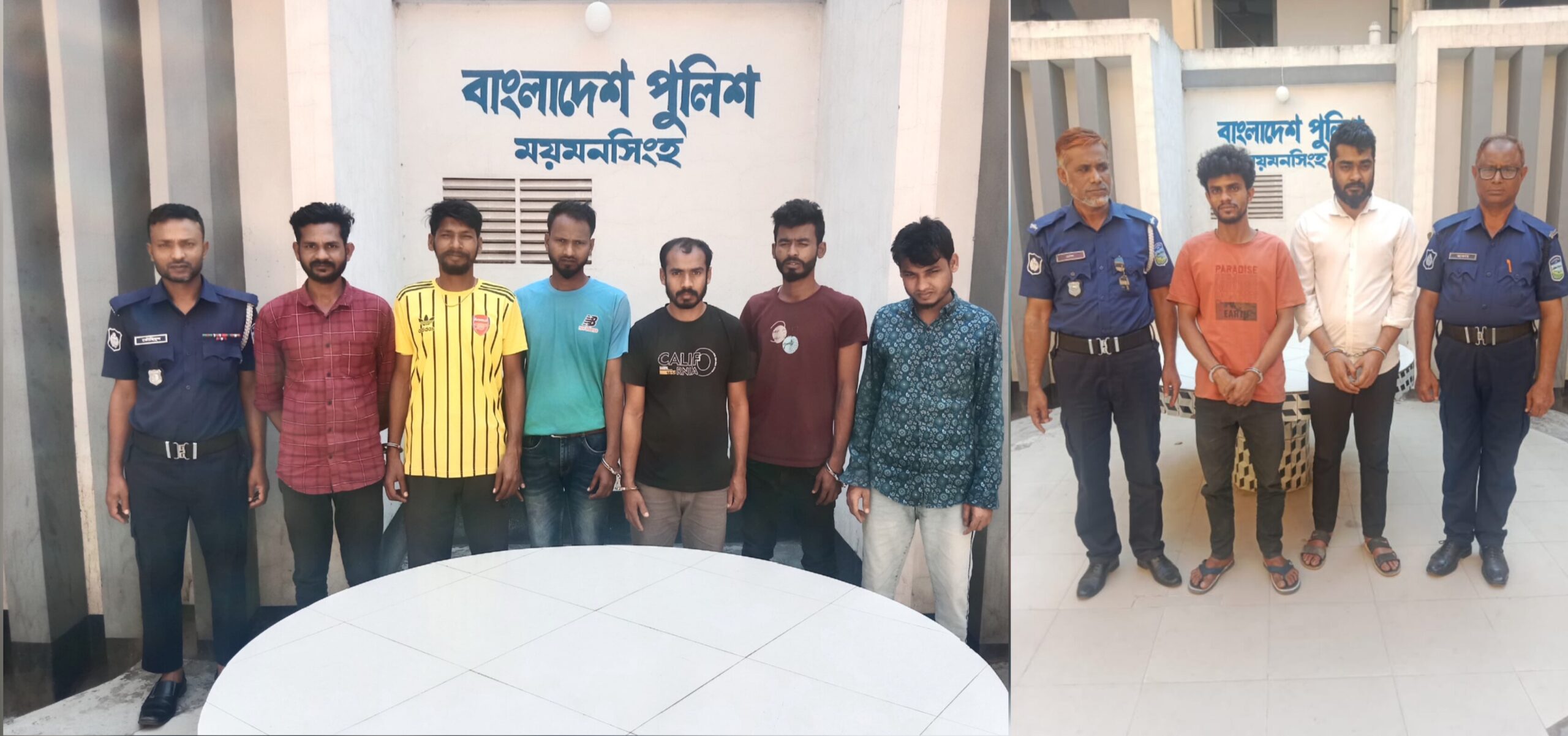 ময়মনসিংহ কোতোয়ালী পুলিশের অভিযানে দস্যুতা ও চুরি মামলার আসামীসহ গ্রেফতার-৮