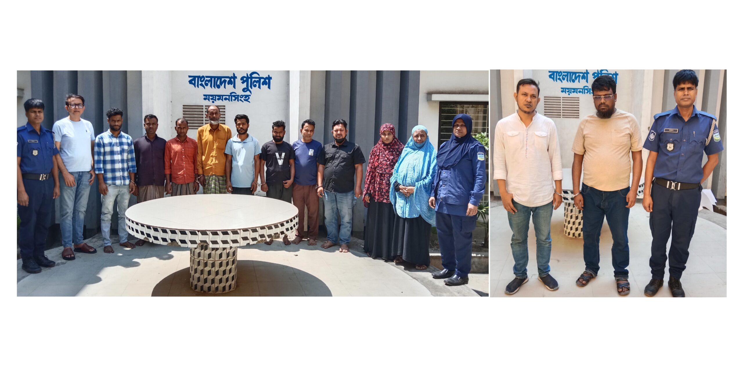 ময়মনসিংহ কোতোয়ালী পুলিশের অভিযানে মসিকের সাবেক প্যানেল মেয়রসহ গ্রেফতার-১২