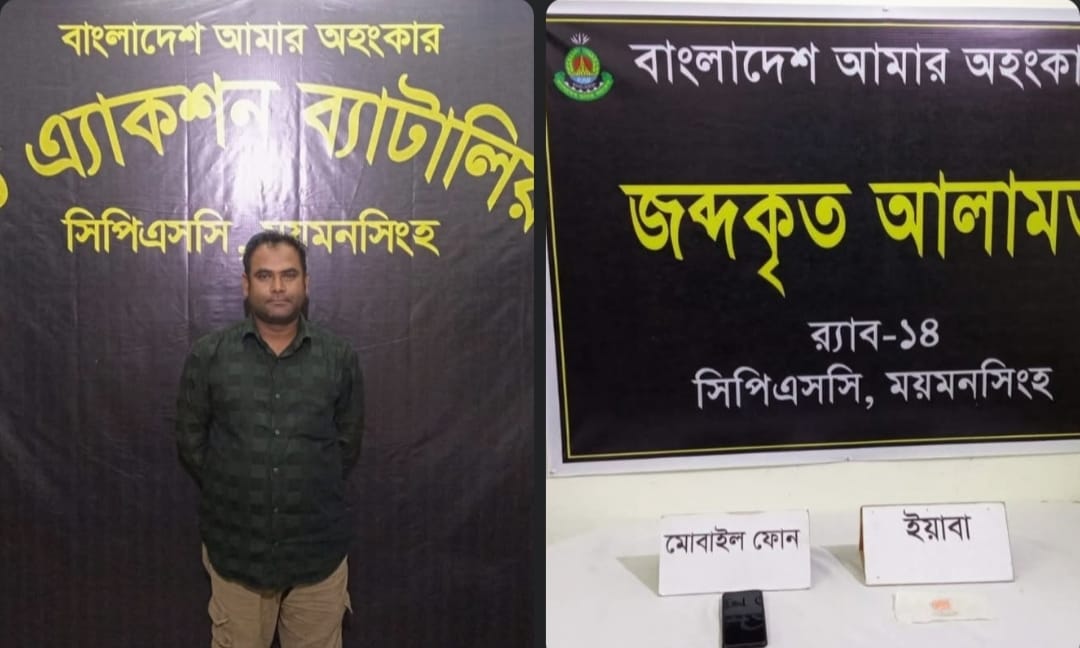 ব্যবসায়ীকে ইয়াবা দিয়ে ফাঁসাতে গিয়ে র্যাবের জালে ক্রাইম রিপোর্টার মানিক