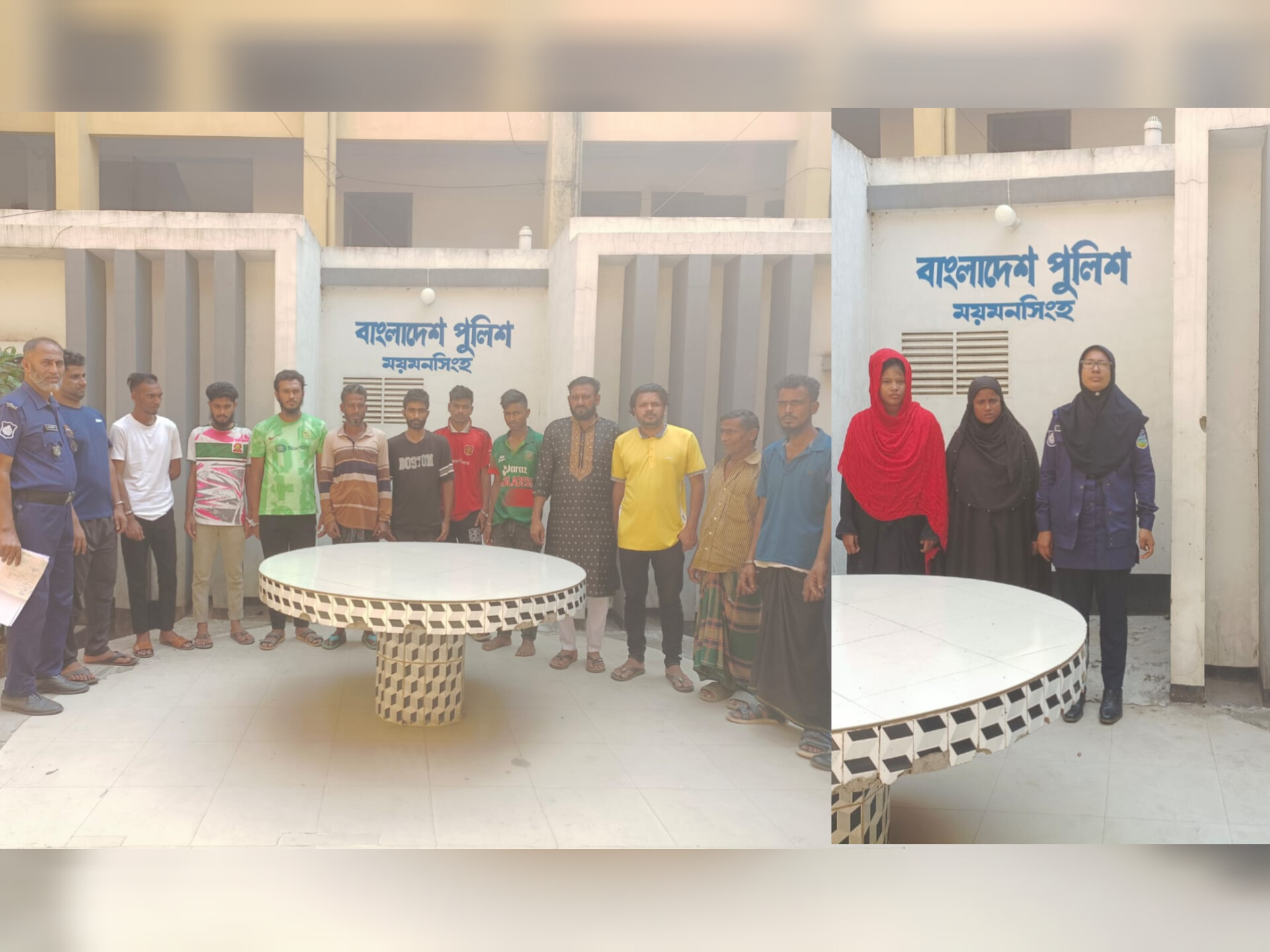 ময়মনসিংহ কোতোয়ালী পুলিশের অভিযানে স্বেচ্ছাসেবকলীগ ও ছাত্রলীগ নেতাসহ গ্রেফতার-১৪