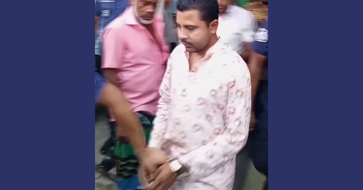 আ’লীগ ক্যাডারকে থানা থেকে ছেড়ে দিয়েছে পুলিশ