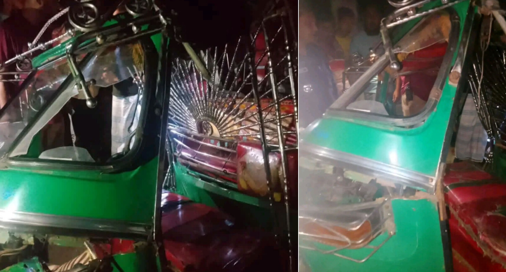 মুক্তাগাছায় অ্যাম্বুলেন্স-সিএনজি-মোটরসাইকেলের ত্রিমুখী সংঘর্ষ, আহত কয়েকজন