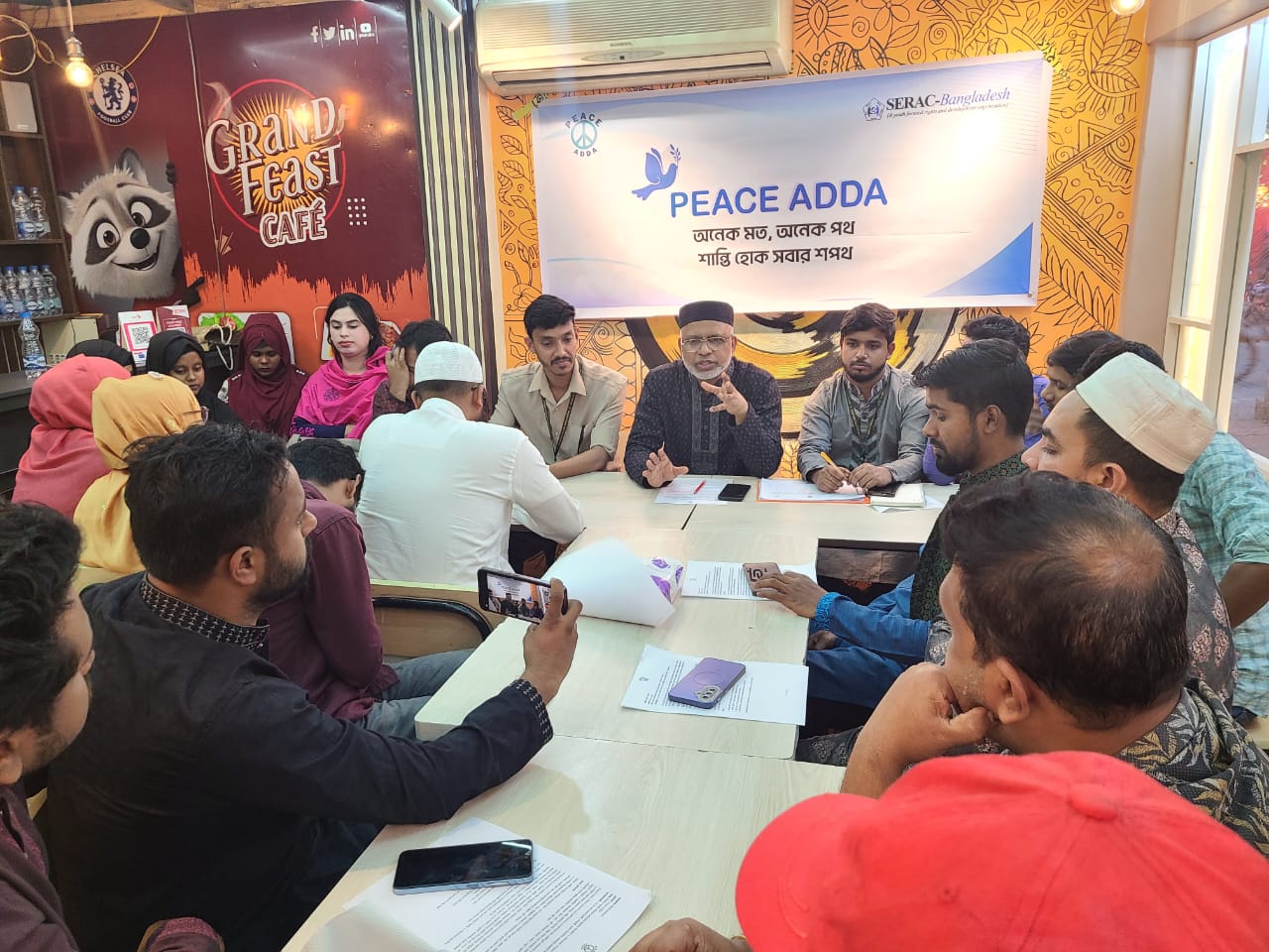 নির্বাচন-পরবর্তী সহিংসতা প্রতিরোধে ময়মনসিংহে ‘পিস আড্ডা’ আলোচনা সভা