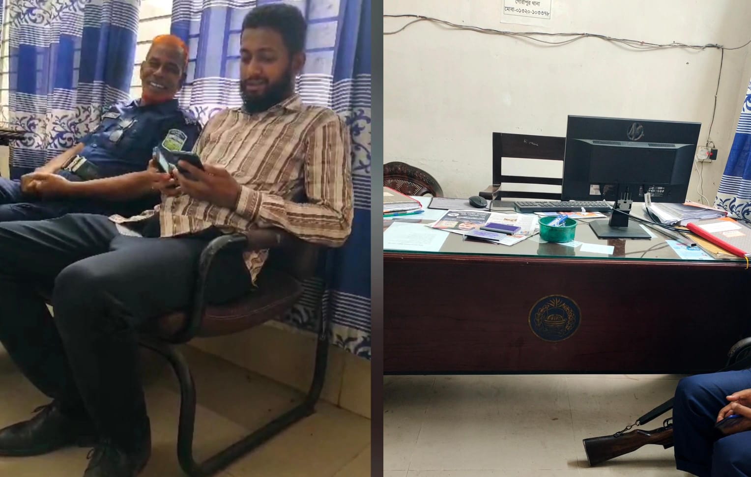 গৌরীপুর থানায় ডিউটি অফিসার এএসআই আরমানের দায়িত্ব অবহেলা