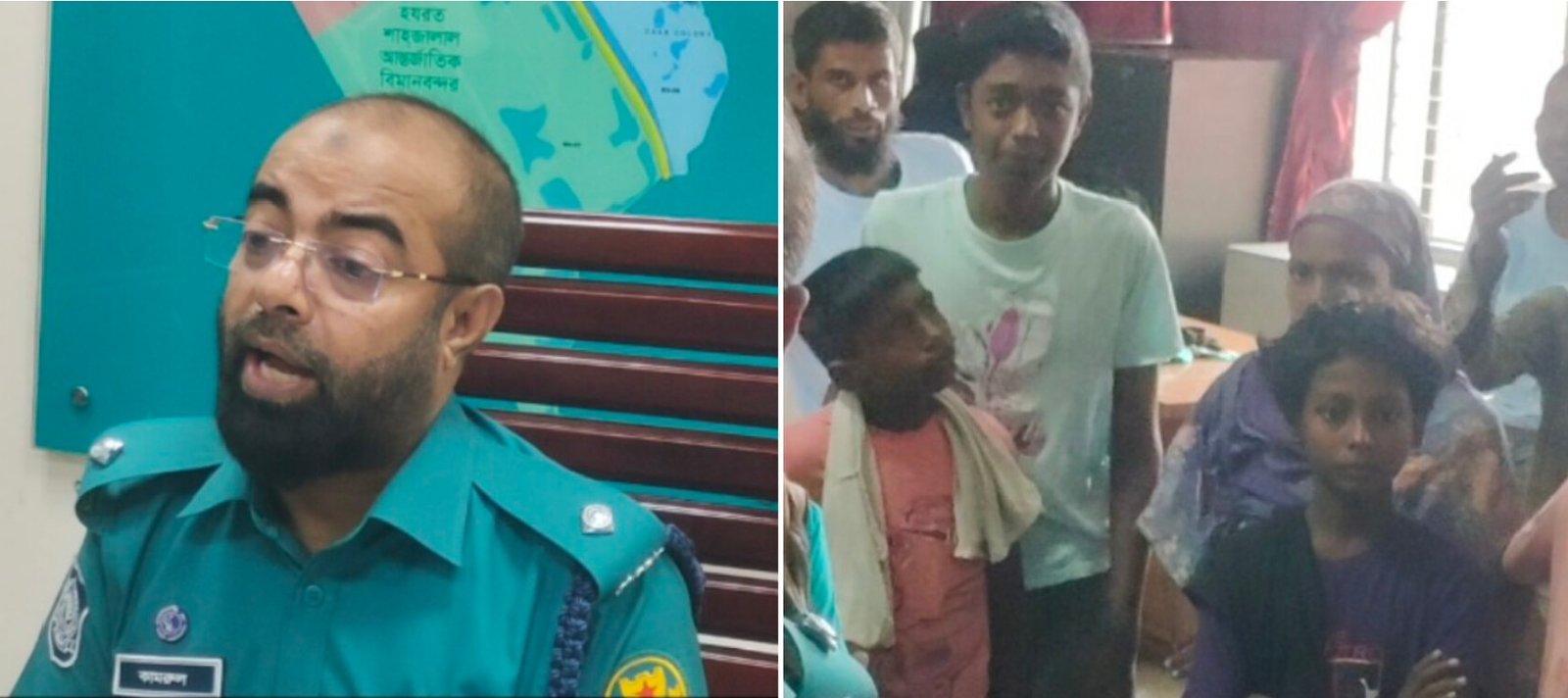 শাহজালাল বিমানবন্দরে পুলিশের সাঁড়াশি অভিযান, আটক ৪০ ভবঘুরে ও ভিক্ষুক